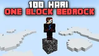 100 Hari Minecraft ONE BLOCK  BEDROCK