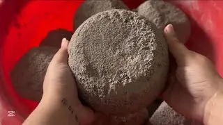 ASMR new reused cement dry tub & floor crumbling by RS ASMR 😷