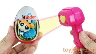Learn Colors with Kinder Surprise Eggs Seeing through Mart Counter Baby Toys For Kids Children