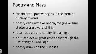 Poetry Lecture