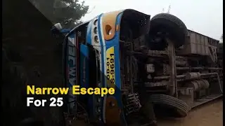 Close Shave For 25 People As Bus Overturns In Odisha | OTV News