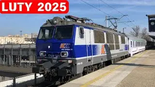 Pociągi w Warszawie luty 2025