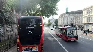 London BUS Ride 🇬🇧 Route 185 - LEWISHAM to VICTORIA via Catford, Forest Hill, Dulwich, Vauxhall 🚌