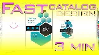 Fast catalog design.3 min💯🔥 #coreldraw  #digitaldrawing #catalogue  #design #catalog design #best🔥