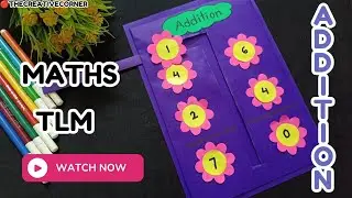 Addition TLM || Maths Working Model || Addition Teaching Materials for Kindergarten Students ||