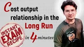Cost Output Relationship in the Long Run | Long run- Total,Average,Marginal cost | Unbeaten Learning