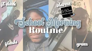 SCHOOL MORNING ROUTINE (friends, grwm, fit check, alarms, chitchat) | aubreebrenea 💋