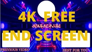Free End screen template download