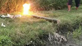 Cara membuat meriam bambu