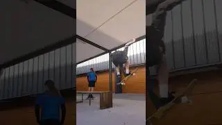 grab off a bench #skateboard #skate #ollie #grab