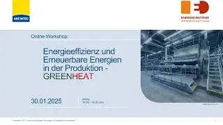 Vorbereitungsworkshop GREENHEAT Training - Nachschau vom 30.01.2025
