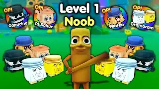 Начинаем заново как нуб с каждым основным питомцем в Brainrot Evolution! (Roblox)