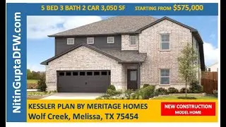 Kessler Plan By Meritage Homes in Wolf Creek Farms in Melissa, TX  New Construction Homes For Sale