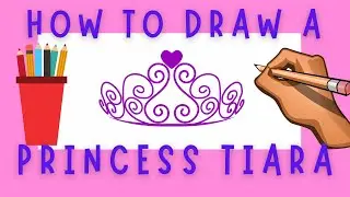 How to draw a princess tiara step by step