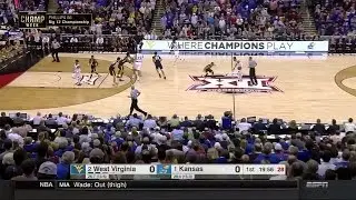 Kansas Jayhawks vs West Virginia Mountaineers  3-12-2016