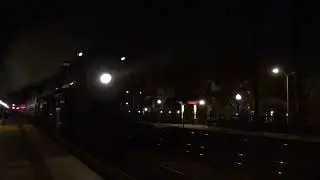 ATSF Santa Fe 3751 Flies through Fullerton, CA! LOTS of Whistle!