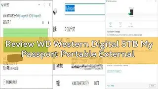 Review WD Western Digital 5TB My Passport Portable External Hard Drive with password protection and