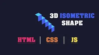 How to create 3D Isometric cubes using Html & CSS tutorial | #coding