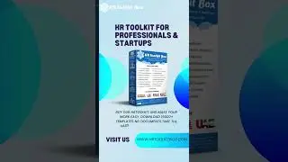 HRTOOLKIT For Professionals and Start Ups. Visit www.hrtoolkitbox.com #hrtoolkit
