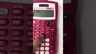 How to enter the compound interest formula in the TI 30XIIS calculator.