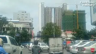 Phnom Penh Skyline 2019, Capital of Cambodia Skyscrapers Building Construction In Phnom Penh City