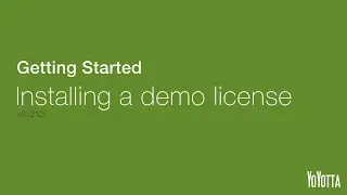 Getting Started - Installing A Demo License