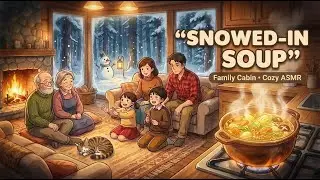 Peaceful Day in a Jungle Cabin | Cozy Heavy Snow Cooking ASMR (Ghibli‑Style)