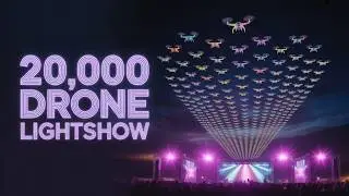 [4K] 22,580 drones took off at Luogang Park in Hefei, quite impressive!