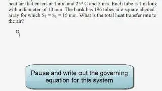 Heat Transfer Rate: Tube Bank