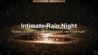 Golden Puddle Rain Sounds: Intimate Night Ambience