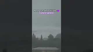 Cyclone Garance - La R&eacute;union passe en ALERTE VIOLETTE ‼️🚨 #iledelareunion #cyclonegarance