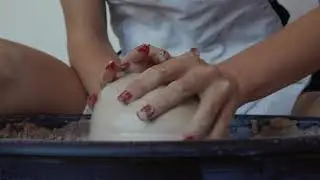 Throwing a Stoneware Vessel on the Potters Wheel - Sarah Glass Ceramics