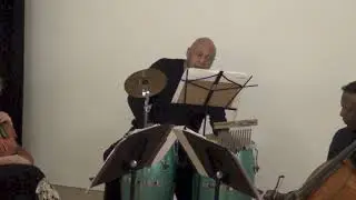 Fred Simpson performs his poetry as a response to Gemini Journey's musical program 
