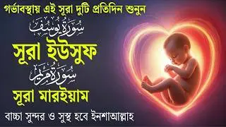 সূরা মারইয়াম ও সূরা ইউসূফ । র্গভাবস্থায় বেশি বেশি শুনুন ।surah marayam surah yousuf Alaa Aqel