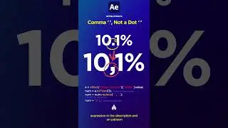 Comma Instead of Dot in After Effects