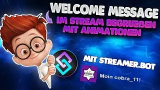 TWITCH ZUSCHAUER im OVERLAY begr&uuml;&szlig;en - Zuschauer mit Animation und Text begr&uuml;&szlig;en