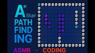 🧠 A* Pathfinding Algorithm | Coding ASMR on Arch Linux (Neovim + TokyoNight + Fish Shell)  #c++