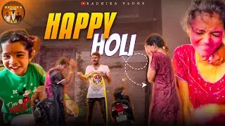 Happy Holi - Welcome back #radhikavlogs #vishnuchilamakuri #vlog #holi #familyvlog