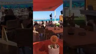 CYPRUS BEACH BAR #youtubeshorts  #cyprus #vacation #travel #beachbar #cocktail #music #club #beach
