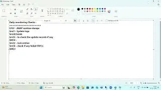 Daily Monitoring Activities - Part 1