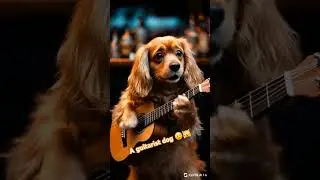 the guitarist dog #dog #guitar #music