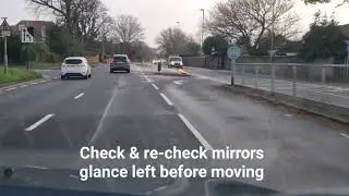 What should you do when two lanes merge into one?