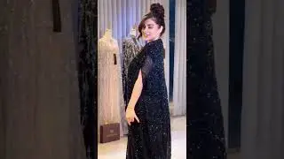 🖤✨Black Royalty Lookbook | Dramatic Cape Gown with Radiant Beadwork |Bridal & Couture Fashion#fyp#yt