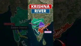 Krishna River Tributaries | Krishna River System Through Map | UPSC #upsc #krishnariver