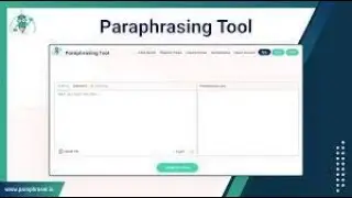 Paraphrasing Tool Project Demo | Web Project  | @CodeWithHarry