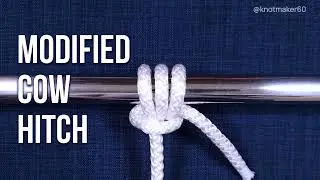 Locked Modified Cow Hitch. Stronger than ever. #tourism #camping #knot #diy #best #handmade #travel