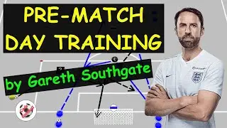 Pre-match day training by Southgate!