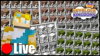 Gathering Many Resources on Skyblock Kingdoms