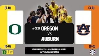 No. 23 Oregon vs Auburn | NCAA Women's Basketball | 11.20.24