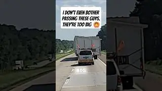 When the OVERSIZED LOAD is TOO BIG to go around! 🤷 #viral #youtubeshorts #trucks #CryptoTruckerMike